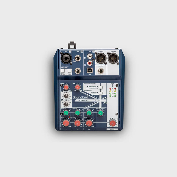 SOUNDCRAFT Notepad-5 믹서 (소형 아날로그 오디오)