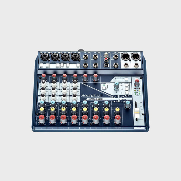 SOUNDCRAFT Notepad-12FX 믹서 (소형 아날로그 오디오, 이펙터내장)